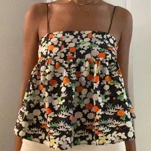 Flowy floral tank top